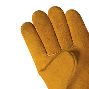 Prix de gros Gants de travail en cuir de vachette fendu de haute qualité Gants de travail industriels canadiens ignifuges de sécurité pour les mains - Product Image 2