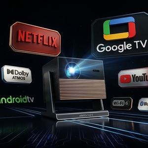 <span class=keywords><strong>Projecteur</strong></span> LED sans fil VIVIBRIGHT G3000, <span class=keywords><strong>projecteur</strong></span> LCD Cube pour présentations de bureau, <span class=keywords><strong>projecteur</strong></span> intelligent pour cinéma familial - Product Image 1
