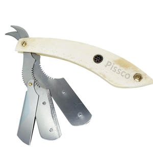 Herramienta de Barbería Personalizada para Salón, Navaja de Afeitar Plegable de Acero Inoxidable para Cortar el Cabello, Navaja Recta de Acero Inoxidable - Product Image 4