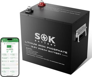 แบตเตอรี่ลิเธียม LiFePO4 12V 206Ah คุณภาพเยี่ยม ใหม่เอี่ยม 8000-12000 รอบการใช้งานแบบ Deep Cycle พร้อมฮีตเตอร์ในตัวและระบบป้องกันอุณหภูมิต่ำ - Product Image 1