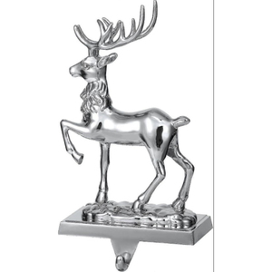 Modern Silver Metal Snowflake <b>Christmas</b> Stocking Holder Stand Mantel Hook Hanger For <b>Christmas</b> Stockings Home Decor Accessory - Product Image 5
