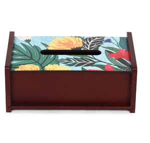 Boîte à mouchoirs en bois de haute qualité salon boîte d'aspiration bureau boîte à serviettes en céramique salon boîte à mouchoirs en bois rectangulaire - Product Image 4