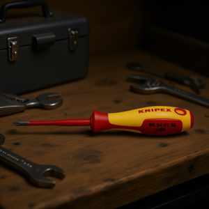 Destornillador Delgado Knipex para Tornillos Phillips de Cabeza Cruzada, Acabado Pulido VDE, Producto de Alta Calidad - Product Image 3