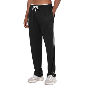 กางเกงผู้ชายทรงหลวมมีเชือกรูดยาวกางเกงถักลายทางโค้งตรงสำหรับฤดูหนาวปักโลโก้ได้ตามต้องการ - Product Image 1