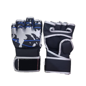 Vente en gros Gants de boxe professionnels en cuir de vachette demi-doigt MMA dernier modèle pour l'entraînement - Product Image 1