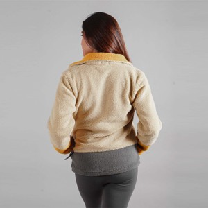 Chaqueta de lana Sherpa para mujer: chaqueta cálida y acogedora, perfecta para ropa informal, trajes de invierno y actividades al aire libre - Product Image 2