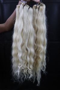 Las mejores extensiones de cabello humano de calidad superior indio Remy que teje extremos de cabello dibujados dobles - Product Image 3