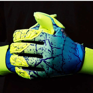 Gants de gardien de but d'entraînement professionnel Gants de football antidérapants Support de doigt Respirant Latex Football Made High Leather - Product Image 5