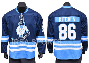 Ensemble de chaussettes et de maillot de hockey sur glace personnalisé, sublimation frontale, respirant, 100% polyester, unisexe adulte, OEM, logo personnalisé de haute qualité - Product Image 6