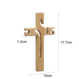 ของแขวนผนังทางศาสนาทำด้วยมือทำจากไม้สำหรับตกแต่งบ้านโบสถ์และสำนักงานโดย aaliyan - Product Image 3