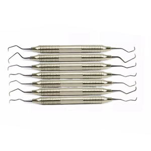 Hoge Kwaliteit Sikkel Scaler En <span class=keywords><strong>Curettes</strong></span> Stalen Instrument Voor Parodontale Calculus Root Planning Tandheelkundige Set Chirurgische Instrumenten - Product Image 3
