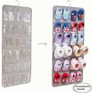 Organisateur de chaussures pour bébé à 24 poches à accrocher à la porte, pour chaussettes, sous-vêtements, jouets, bijoux et accessoires pour enfants - Product Image 5