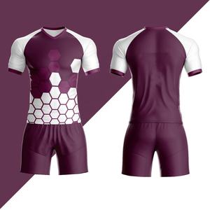 ชุดฟุตบอล OEM พร้อมตัวเลขและตัวอักษรแบบติดด้วยความร้อน ปรับแต่งแบรนด์ทีมได้ - Product Image 3