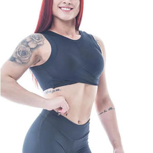 Sujetador deportivo acolchado OEM al por mayor para mujer, ropa deportiva de Yoga sin costuras de talla grande, sujetador personalizable - Product Image 5