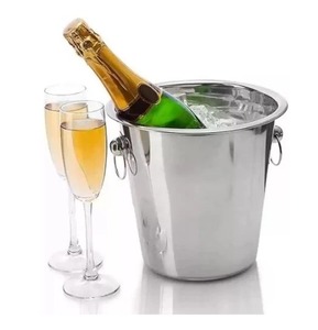 Cubo de Hielo de Acero Inoxidable de Primera Calidad al por Mayor, Enfriador de Bebidas, Enfriador de Bebidas, Soporte para Hielo, Cubo de Hielo para Cócteles - Product Image 1