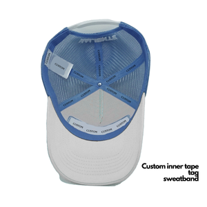Casquette de baseball sportive à 5 panneaux en maille respirante, avec logo brodé 3D personnalisé et étiquette personnalisée, fabriquée au Vietnam - Product Image 5