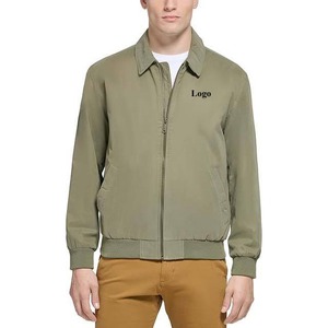 2025แจ็คเก็ตบอมเบอร์สไตล์ไฮสตรีทของผู้ชายแจ็คเก็ตโพลีเอสเตอร์ไนลอนสลิมฟิตมีซิป - Product Image 4