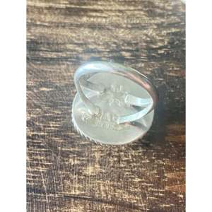 Anillo de Plata de Ley con Turquesa de la Montaña Sonora de Reda Galvan, Corte Ovalado Romántico en Oro Rosa, Talla 6.75, Regalo Perfecto - Product Image 5