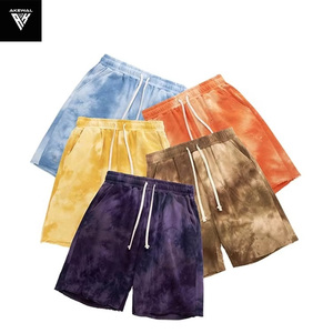 2025 New Arrival <b>Men's</b> Summer tie dye High Street <b>Shorts</b> Drawstring Ripped Old Washed Cotton <b>Sweat</b> <b>Shorts</b> <b>Mens</b> Distressed <b>Shorts</b> - Product Image 6
