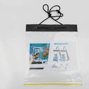 Pochette de carte étanche en PVC transparent pour la randonnée en plein air, avec fermeture à glissière et poignée en cordon - Product Image 3