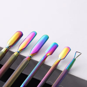 Oem Wholesale Direct Selling Double-ended Cuticle Pusher Stainless Steel Manicure <b>Tool</b> Colorful Dead Skin <b>Removal</b> <b>Nail</b> Pakistan - Product Image 6