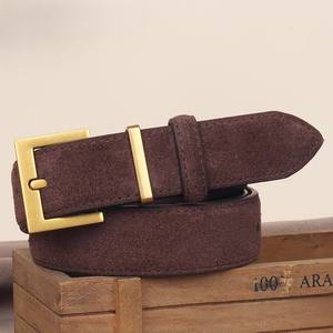 Ceintures personnalisées en cuir véritable de marque à la mode avec boucle personnalisée avec logo uni de style unique - Product Image 5