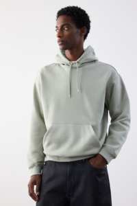 Sudaderas con capucha de felpa francesa en blanco personalizadas de alta calidad para hombres, ropa de calle, sudaderas con hombros caídos de gran tamaño para hombres - Product Image 5