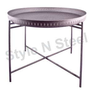 Support de table Power Coating Couleur Organisateur de stockage en métal Support de table en métal pour bureau à domicile Cuisine Plaque Design Table basse - Product Image 1