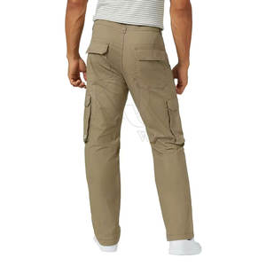 Pantalon cargo décontracté pour homme Daily Comfort, 100% coton, tissu léger avec poches, conçu pour la mode urbaine et les activités de plein air - Product Image 3