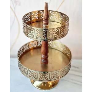 Nuevo último diseño de soporte de pastel decorativo de mesa soporte de pastel de Metal de calidad superior exhibición de postre dulce para uso de Ramadán Eid - Product Image 4