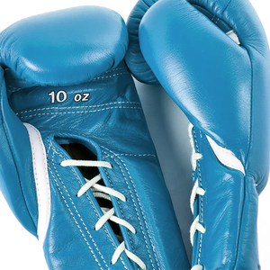 Guantes de boxeo de cuero de alta calidad con logotipo personalizado, tamaños de 8oz y 12oz, guantes de entrenamiento profesional con empuñaduras para exteriores - Product Image 5