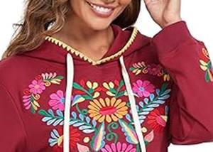 เสื้อฮู้ดปักลายสำหรับผู้หญิงเสื้อมีฮู้ดปักลายน้ำหนักเบาปรับได้ตามต้องการดีไซน์ล่าสุด - Product Image 2