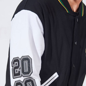 Chaqueta Universitaria Varsity de Alta Calidad al por Mayor OEM, Chaqueta Informal Unisex de Lona con Letras para Hombre y Mujer, Patrón Recubierto - Product Image 6