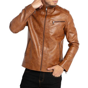 2025 Top vente haut de gamme qualité moderne mode élégant conception personnalisée véritable coupe-vent véritable Vintage veste en cuir pour hommes - Product Image 1