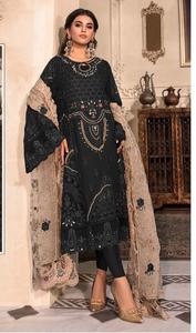 Nuevo Traje Paquistaní de Organza Bordado con Pantalón Stanton Pesado y Dupatta de Organza para Venta al por Mayor - Product Image 4