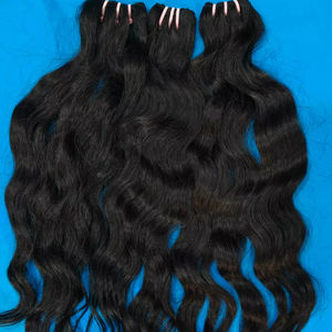 2026 lâche vague profonde sans perte Remy indien cheveux crus tissage non traité cuticule alignée Double trame Extension de l'Inde - Product Image 1