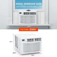 Climatiseur de fenêtre électrique portable 1 unité mobile tout-en-un 7000 BTU, climatisation et chauffage, climatiseur de fenêtre à onduleur à vendre