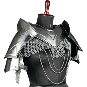 Armure Féminine Médiévale – Gorget, Pouldron, Cotte De Mailles Pour Cosplay LARP SCA