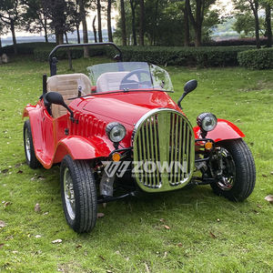 Obral mobil klasik elektrik merah Retro Mini mobil antik Mini mobil klasik transportasi khusus - Product Image 3