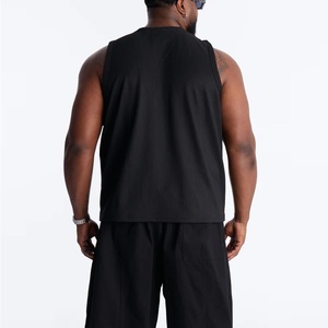 Wholesale High Quality Men Fitness Vest Ribbed <b>Singlet</b> Gym Outdoor <b>Running</b> Sports Plain Training Breathable Men's Tank Tops - Product Image 5