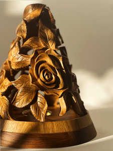 Quemador floral Quemador Oudh Soportes de incienso de madera hechos a mano - Product Image 4