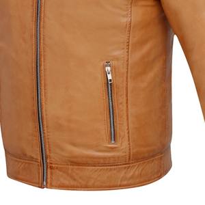 ESPRIT Chaqueta de Piel Auténtica con Forro de Sherpa, Chaqueta de Piel con Cierre de Cremallera y Cuello Vuelto, Transpirable, Gran Oferta, Invierno, 100% - Product Image 2