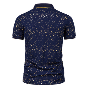 Camisas de Hombre al por Mayor, Nuevo Diseño, Tejido de Punto Sólido, 100% Algodón, Personalizadas, con Opciones en Azul Oscuro y Negro - Product Image 3