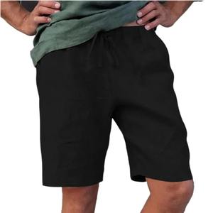 Pantalones cortos informales de verano para hombre, diseño de bolsillo con cordón, pantalones MEDIOS DE Color sólido, sueltos, rectos, para correr, ropa de calle al aire libre - Product Image 4