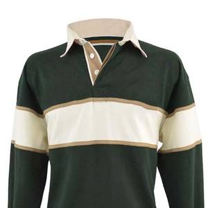 Maillot de rugby à manches longues pour homme avec logo personnalisé, couleur contrastée, respirant, antibactérien, séchage rapide, vêtements de sport pour adultes - Product Image 2