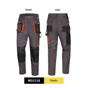 Pantalons avec poches amovibles, logo personnalisé, taille, vêtements de travail de sécurité, haute qualité, 100% coton, réfléchissant, classe ANSI 1, EN ISO 20471 - Product Image 4