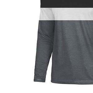 Vente en gros Nouveau design T-shirt uni à manches longues T-shirts imprimés avec logo personnalisé pour hommes T-shirts en coton/Ployster pour hommes - Product Image 6