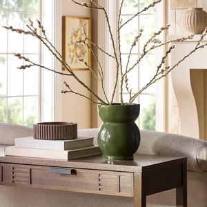 Cuenco decorativo de madera de diseño, bandeja de centro de mesa artística hecha a mano, acento de mesa elegante para el hogar, la cocina o la decoración de la sala de estar - Product Image 3