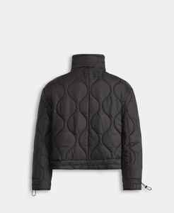 Chaquetas acolchadas recortadas con burbujas sin mangas para mujer con logotipo personalizado OEM, ropa cálida de punto de algodón para invierno con características transpirables - Product Image 6