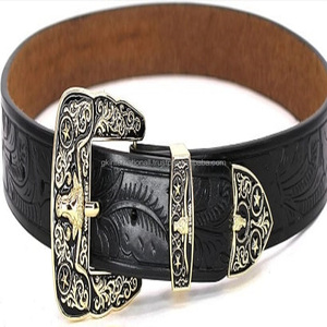 Cinturón de vaquero vintage con logotipo en relieve de alta calidad de cuero de vaca personalizado occidental, gran oferta, cinturón de herramientas de cuero occidental - Product Image 6